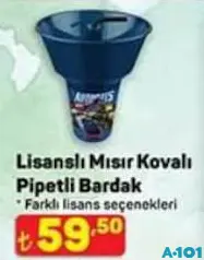 LİSANSLI MISIR KOVALI PİPETLİ BARDAK fiyat ve kampanya bilgisi